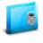 Folder Poison Blue Icon 48x48 png